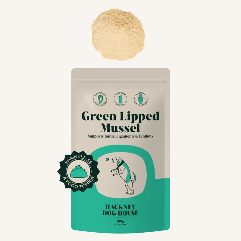 Green lipped mussel powder dog joint supplement
