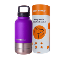 VELVET PURPLE - 3 in 1 Portable Travel Water Buddy Bottle For Dogs - BUDDYBOTTLE